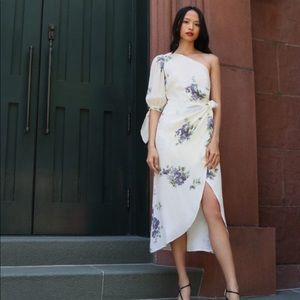 Reformation Rainey Dress in Macadamia Floral Print 6